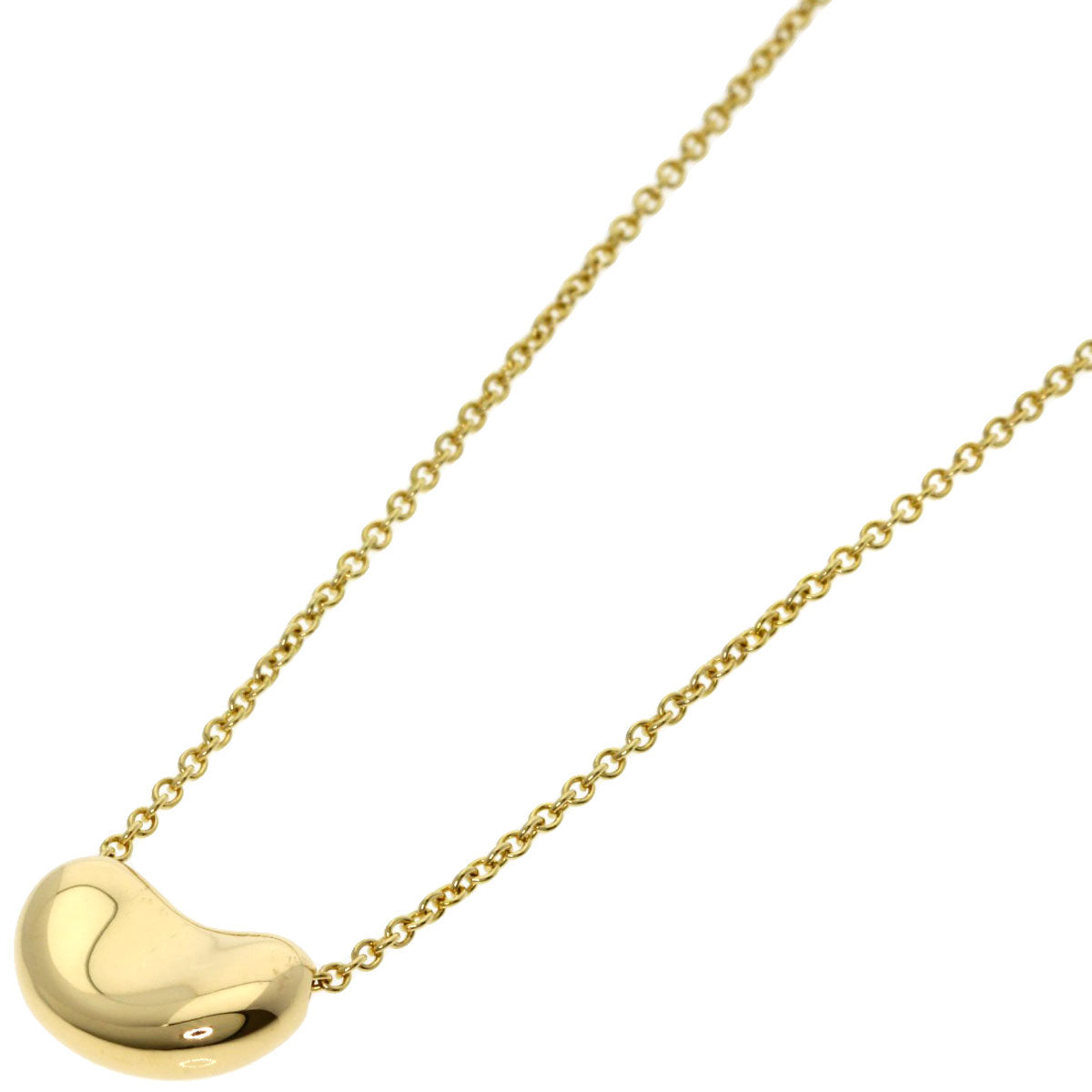 TIFFANY&Co. Bean Necklace K18 Yellow Gold Ladies [Used]