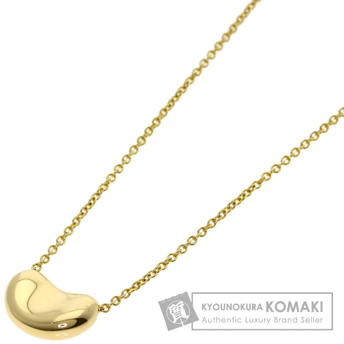 TIFFANY&Co. Bean Necklace K18 Yellow Gold Ladies [Used]