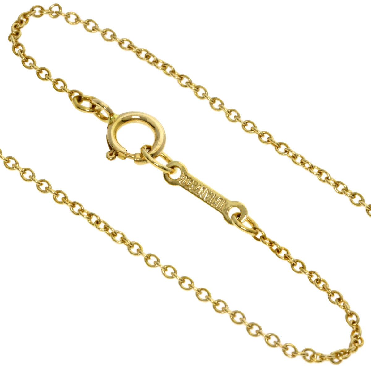 TIFFANY&Co. Bean Necklace K18 Yellow Gold Ladies [Used]