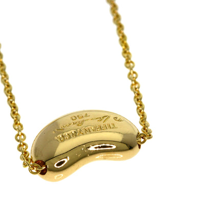 TIFFANY&Co. Bean Necklace K18 Yellow Gold Ladies [Used]