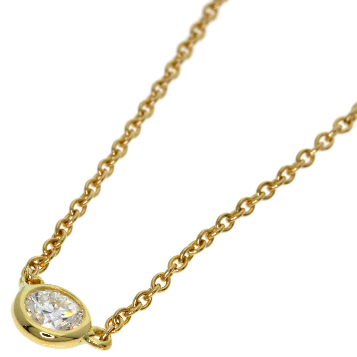 TIFFANY&Co. By The Yard Diamond Necklace K18 Yellow Gold Ladies [Used]