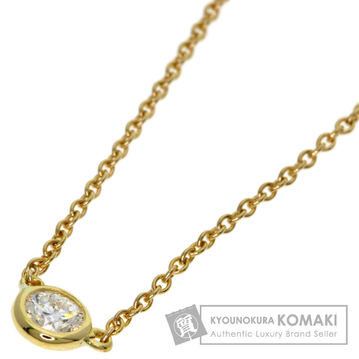 TIFFANY&Co. By The Yard Diamond Necklace K18 Yellow Gold Ladies [Used]
