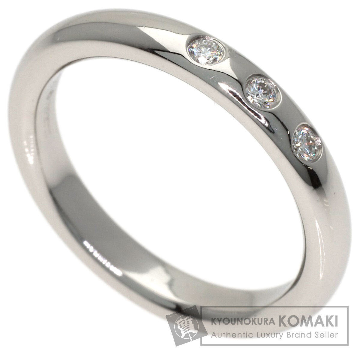 TIFFANY&Co. Wedding 3P Diamond Ring Platinum PT950 Ladies [Used]