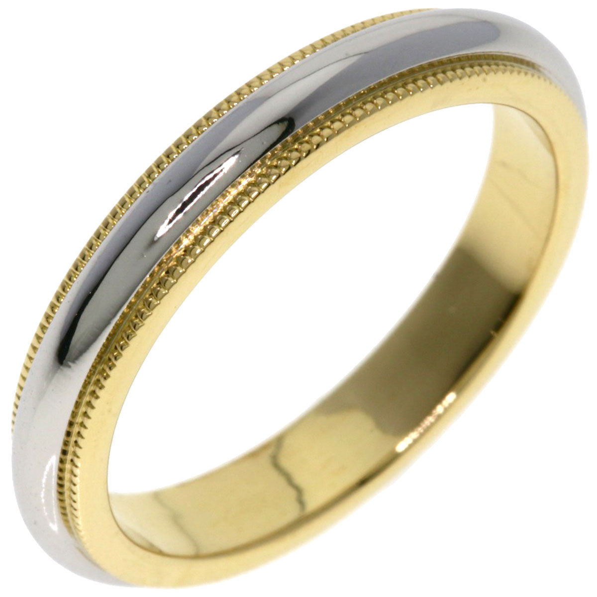 TIFFANY&Co. Milgrain Ring Platinum PT950 18K Yellow GoldLadies [Used]
