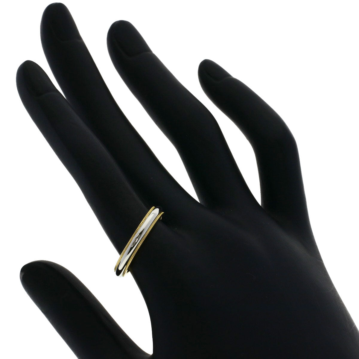 TIFFANY&Co. Milgrain Ring Platinum PT950 18K Yellow GoldLadies [Used]
