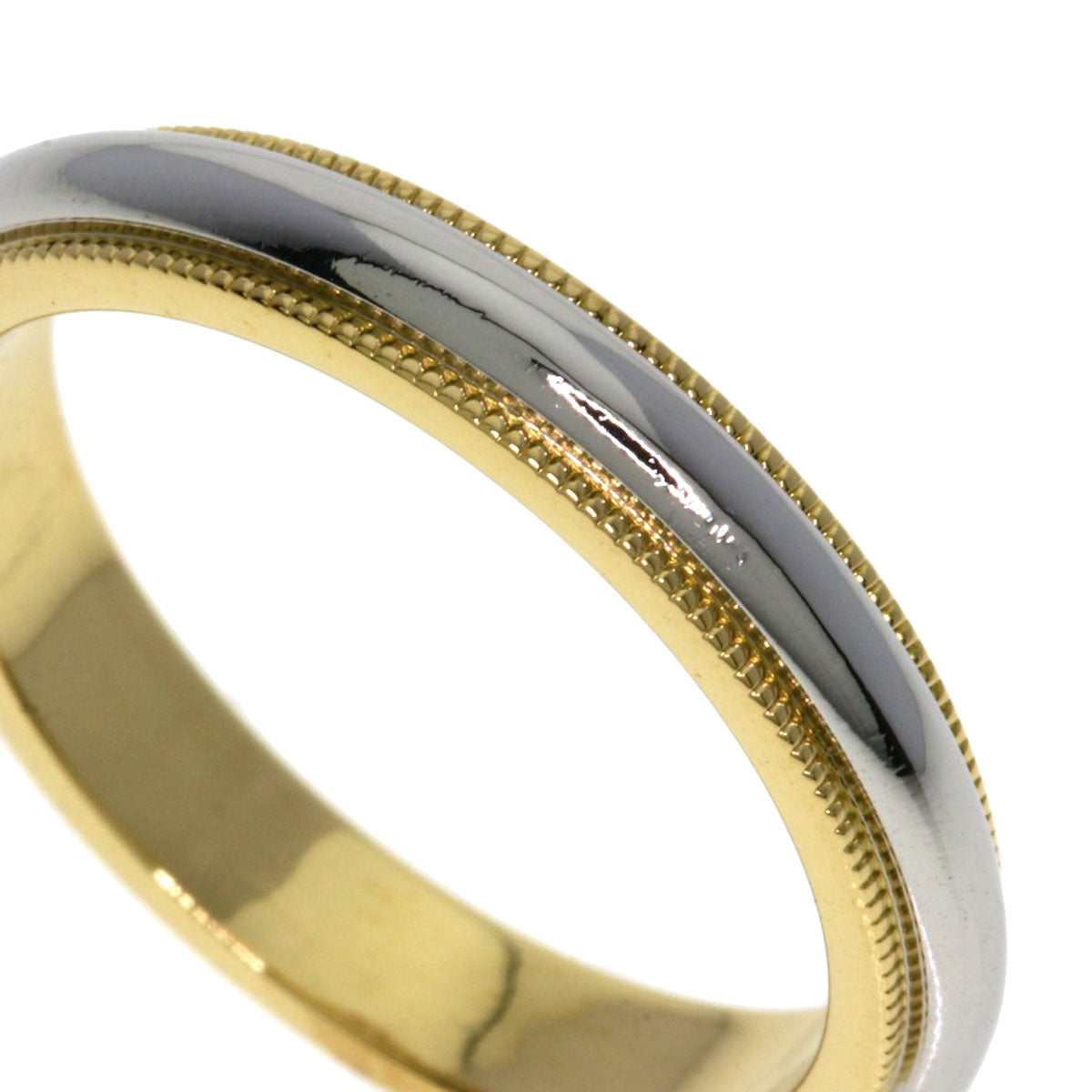 TIFFANY&Co. Milgrain Ring Platinum PT950 18K Yellow GoldLadies [Used]