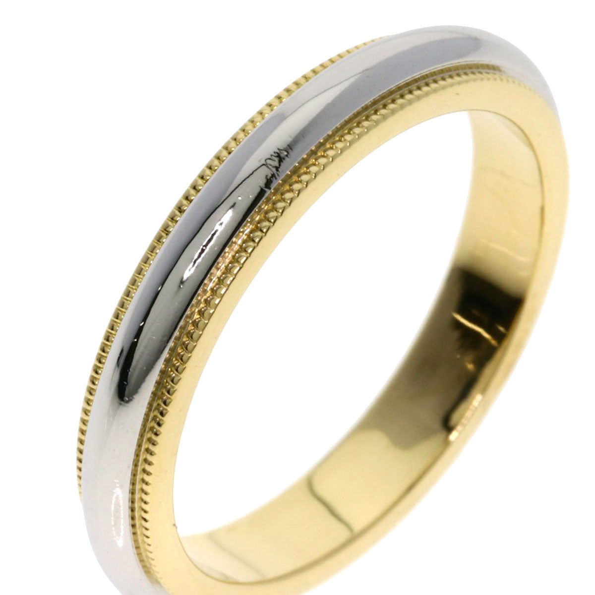 TIFFANY&Co. Milgrain Ring Platinum PT950 18K Yellow GoldLadies [Used]