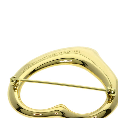 TIFFANY&Co. Open heart Brooch K18 Yellow Gold Ladies [Used]