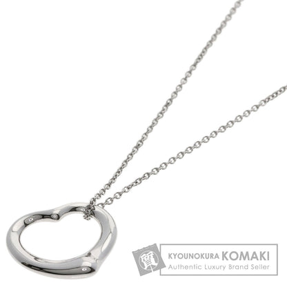 TIFFANY&Co. Open heart Necklace Platinum PT950 Ladies [Used]