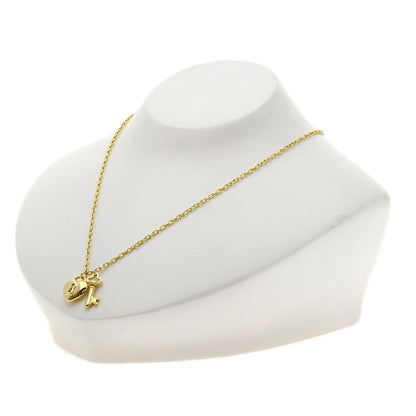 TIFFANY&Co. Heart lock key Necklace K18 Yellow Gold Ladies [Used]