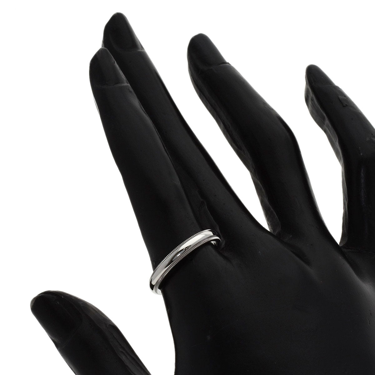 TIFFANY&Co. Milgrain Ring Platinum PT950 Ladies [Used]