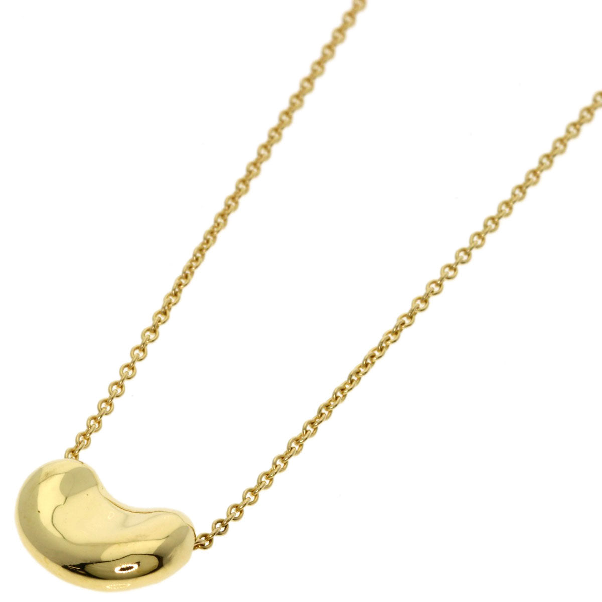 TIFFANY&Co. Bean Necklace K18 Yellow Gold Ladies [Used]