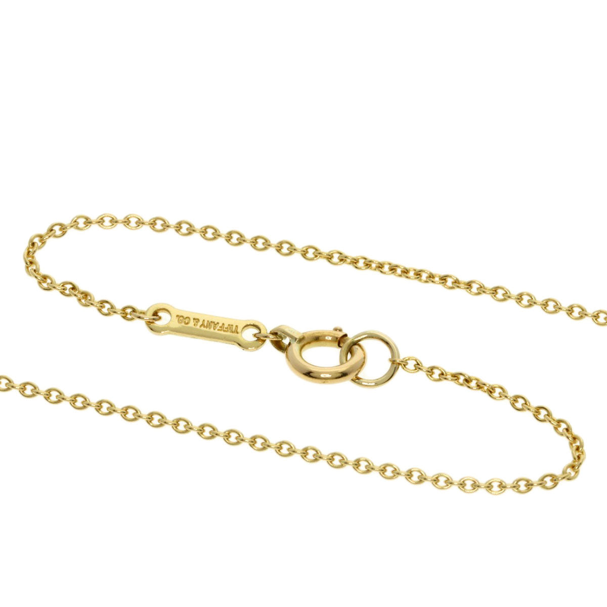 TIFFANY&Co. Bean Necklace K18 Yellow Gold Ladies [Used]