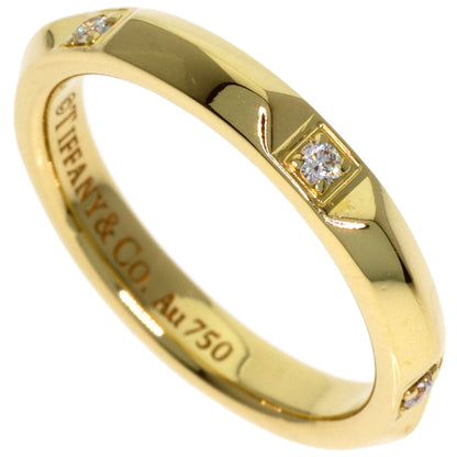 TIFFANY&Co. True Band Diamond Ring K18 Yellow Gold Ladies [Used]