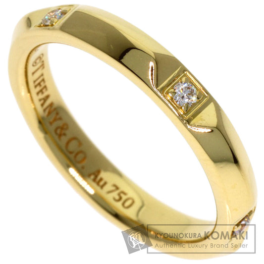 TIFFANY&Co. True Band Diamond Ring K18 Yellow Gold Ladies [Used]