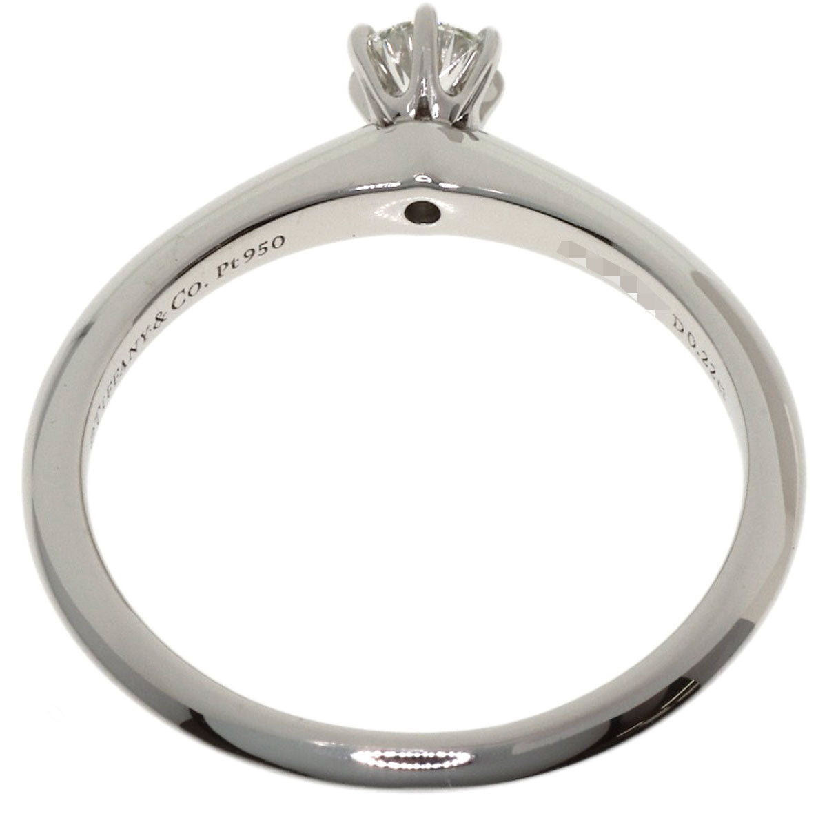 TIFFANY&Co. Solitaire Diamond Ring Platinum PT950 Ladies [Used]
