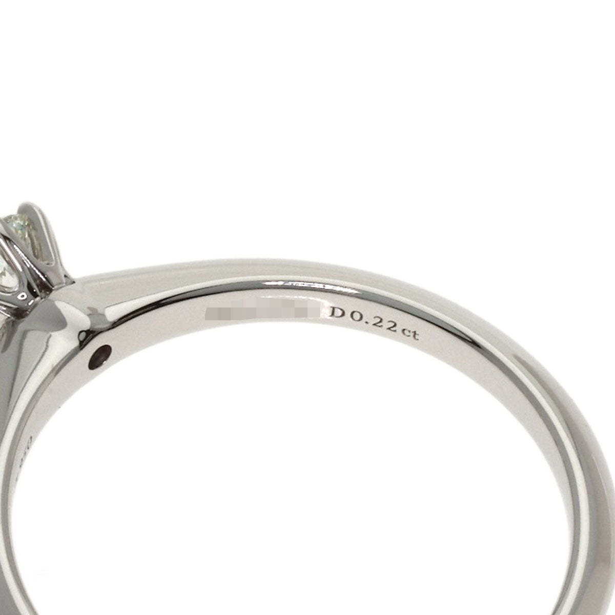 TIFFANY&Co. Solitaire Diamond Ring Platinum PT950 Ladies [Used]