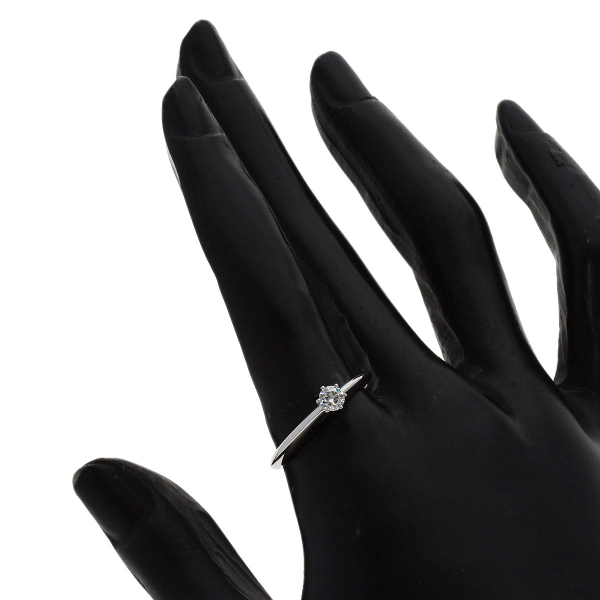 TIFFANY&Co. Solitaire Diamond Ring Platinum PT950 Ladies [Used]