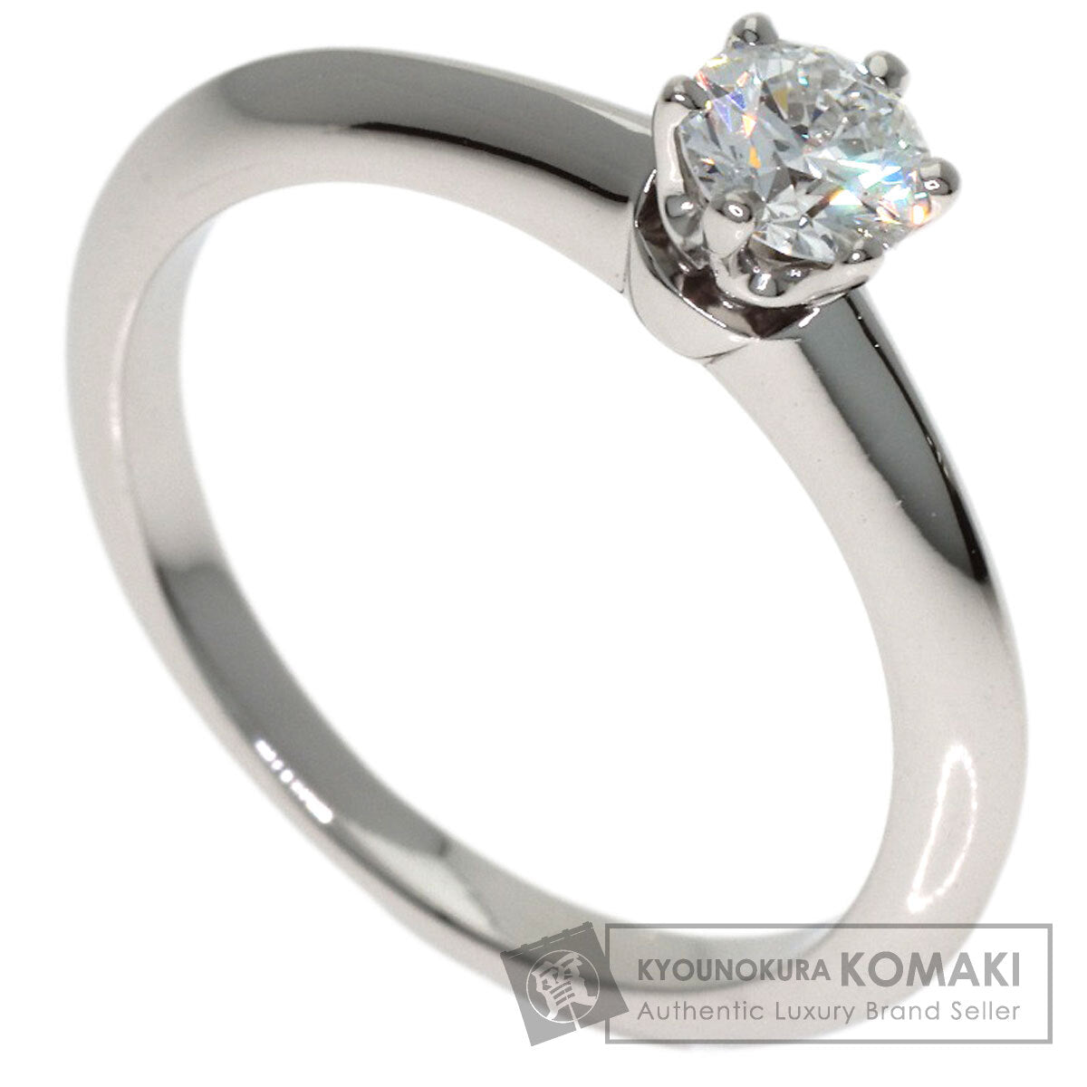 TIFFANY&Co. Solitaire Diamond Ring Platinum PT950 Ladies [Used]