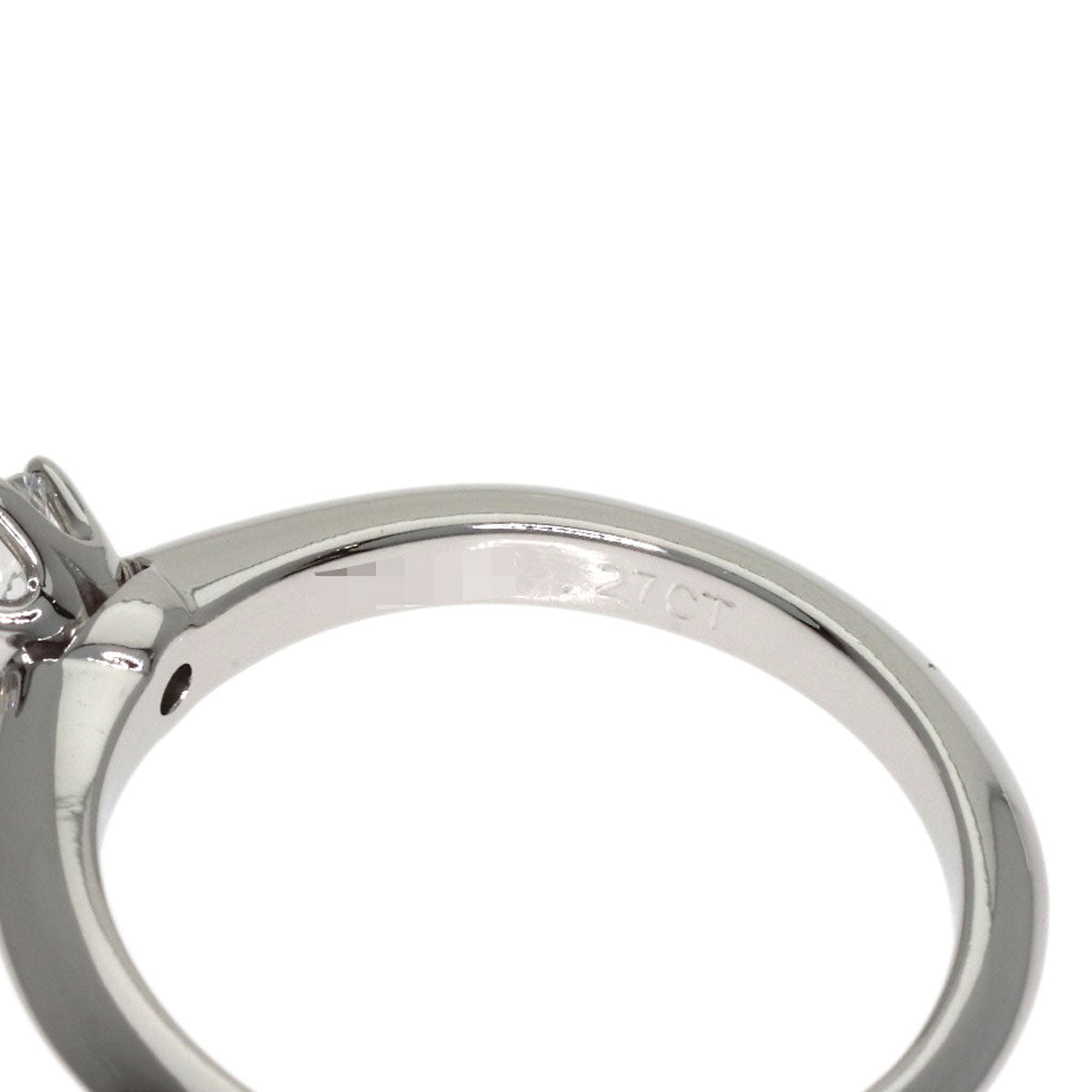 TIFFANY&Co. Solitaire Diamond Ring Platinum PT950 Ladies [Used]