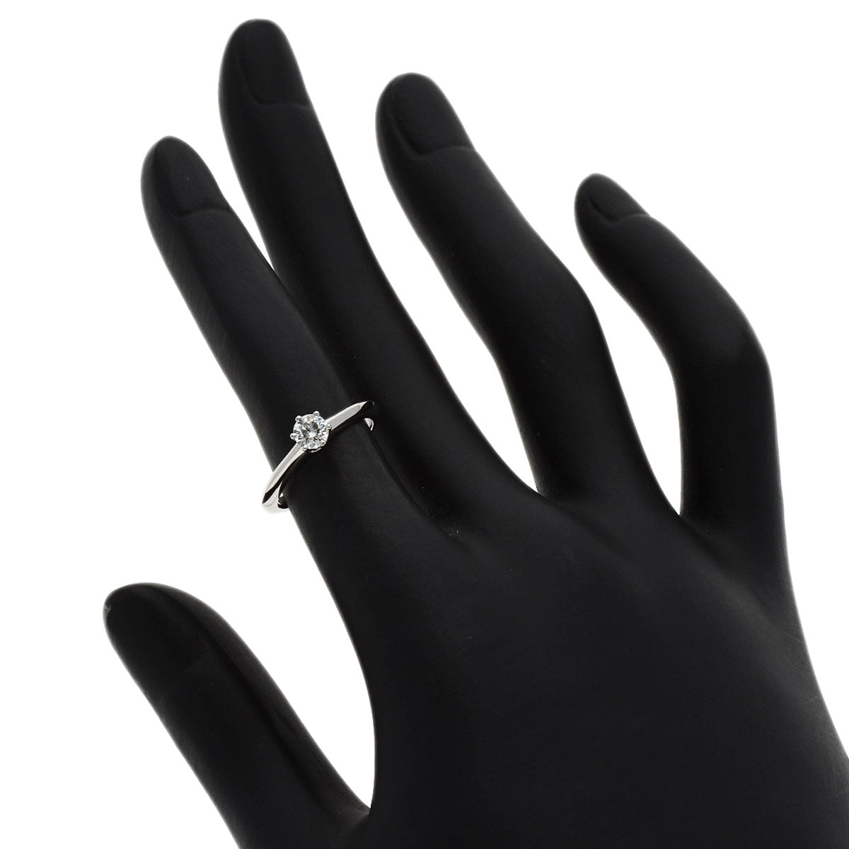 TIFFANY&Co. Solitaire Diamond Ring Platinum PT950 Ladies [Used]
