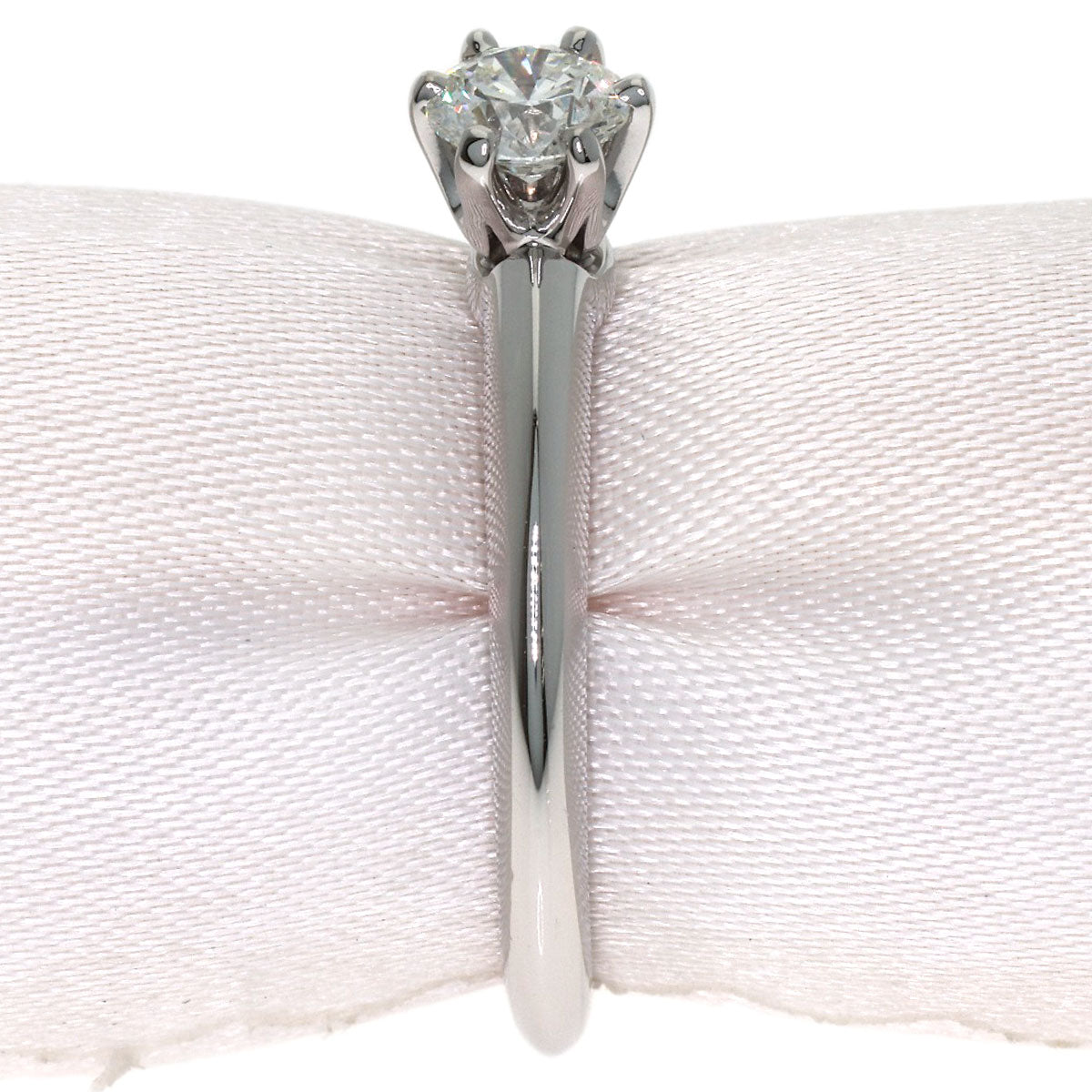 TIFFANY&Co. Solitaire Diamond Ring Platinum PT950 Ladies [Used]