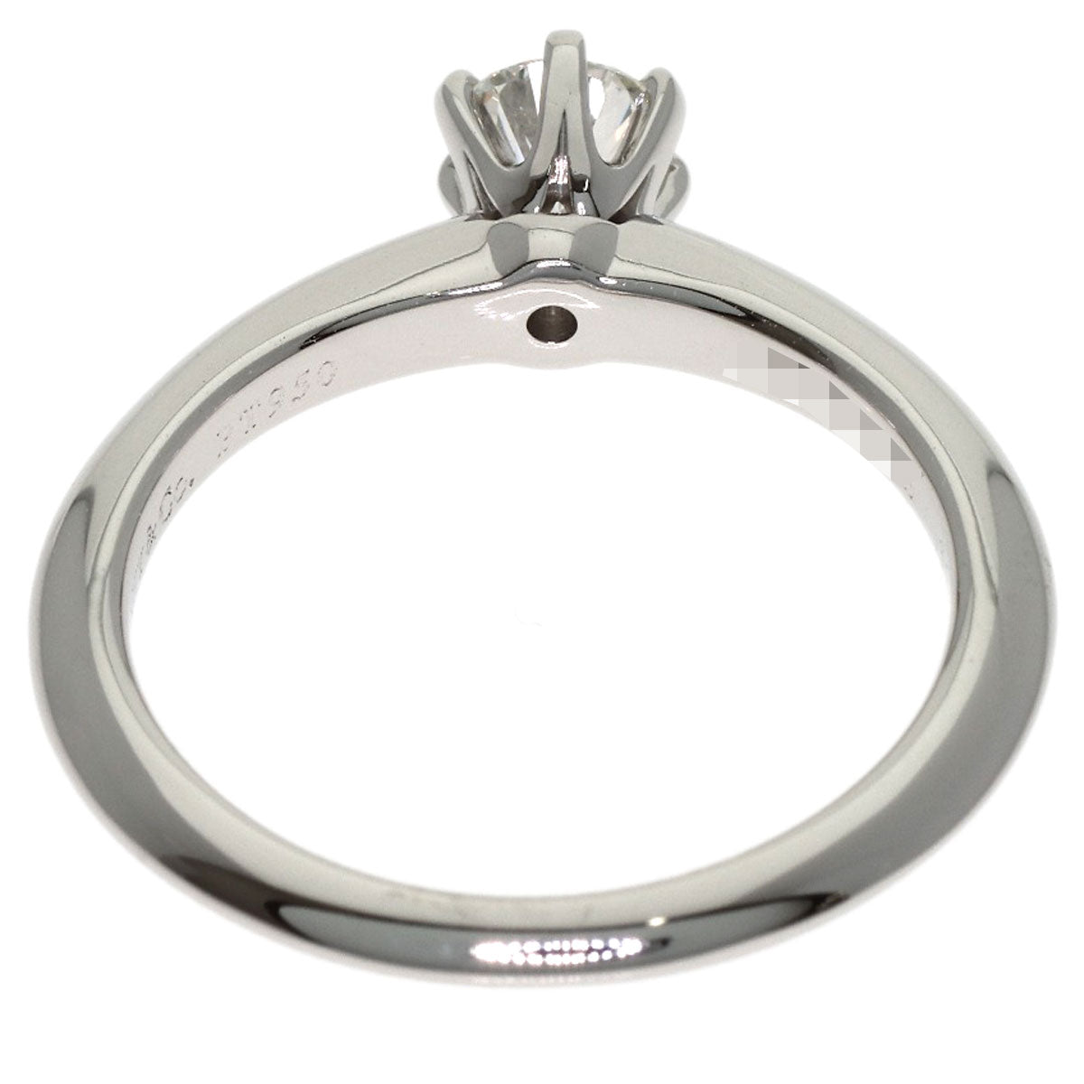 TIFFANY&Co. Solitaire Diamond Ring Platinum PT950 Ladies [Used]