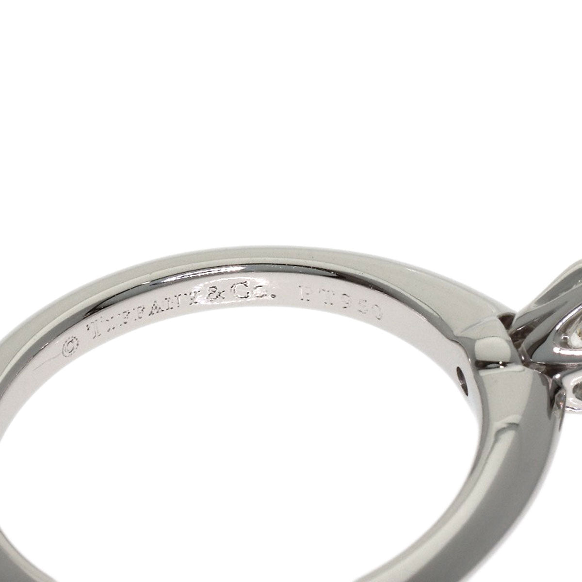 TIFFANY&Co. Solitaire Diamond Ring Platinum PT950 Ladies [Used]