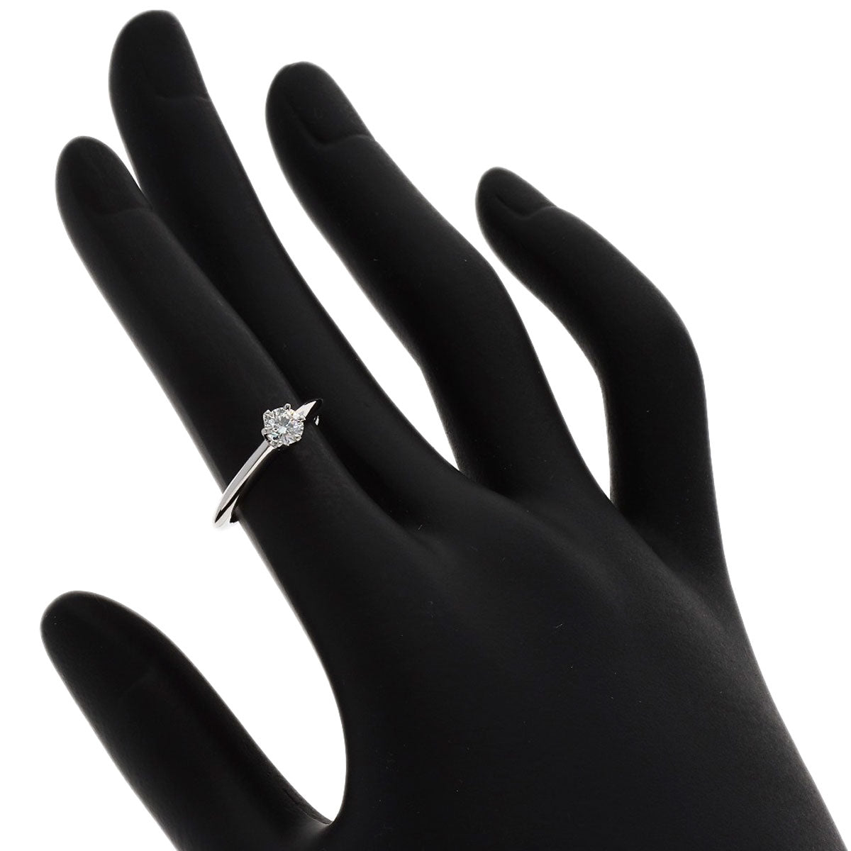 TIFFANY&Co. Solitaire Diamond Ring Platinum PT950 Ladies [Used]