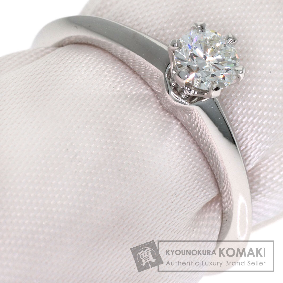 TIFFANY&Co. Solitaire Diamond Ring Platinum PT950 Ladies [Used]