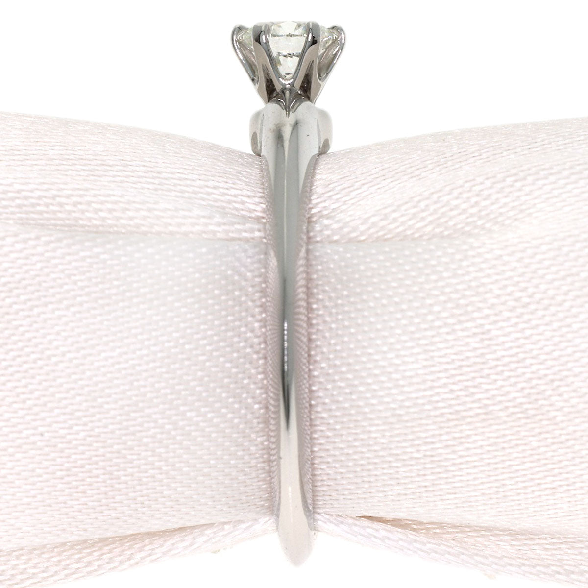TIFFANY&Co. Solitaire Diamond Ring Platinum PT950 Ladies [Used]