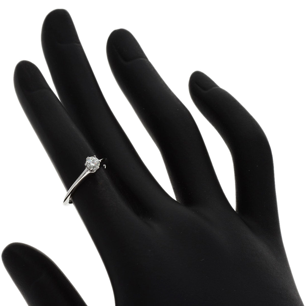 TIFFANY&Co. Solitaire Diamond Ring Platinum PT950 Ladies [Used]