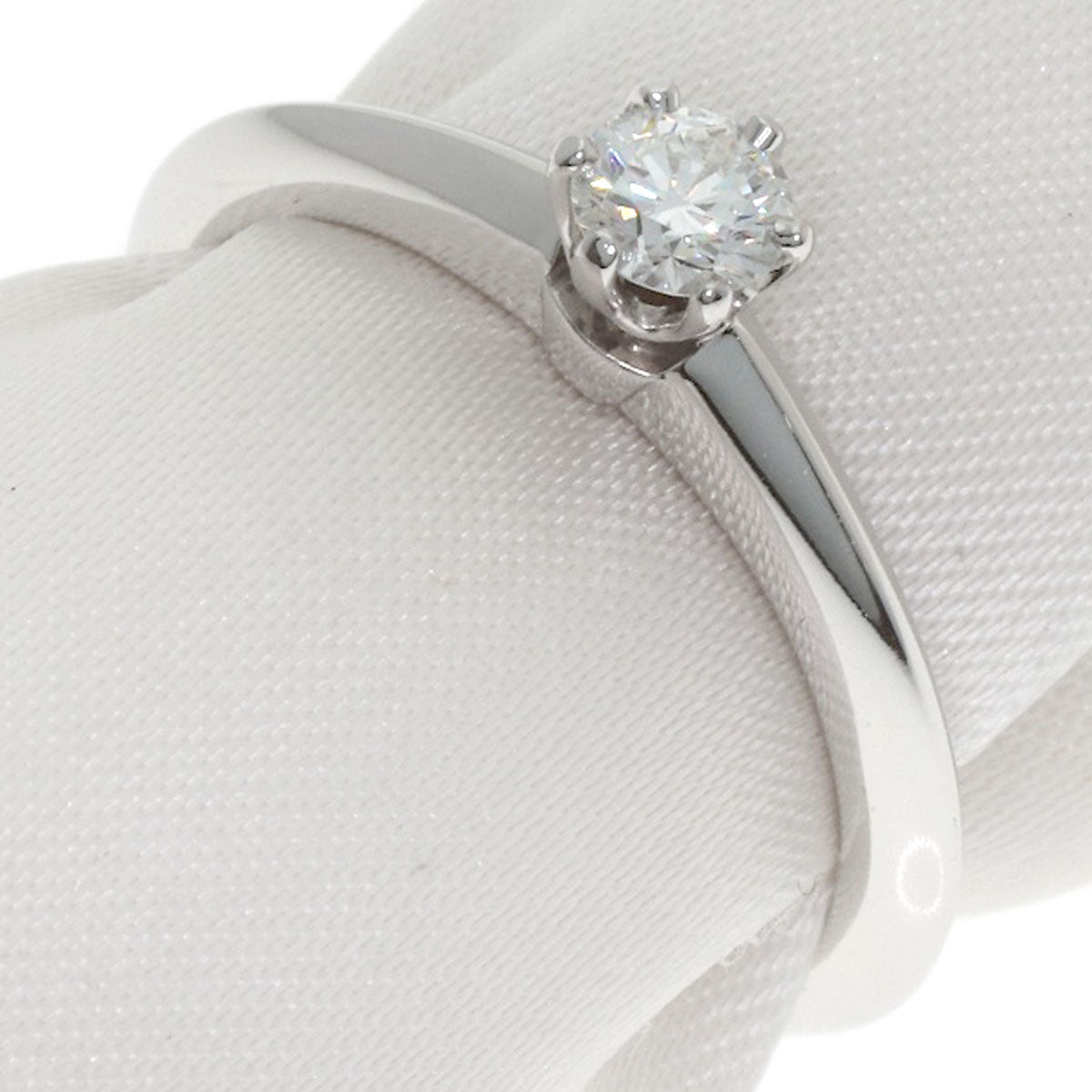 TIFFANY&Co. Solitaire Diamond Ring Platinum PT950 Ladies [Used]