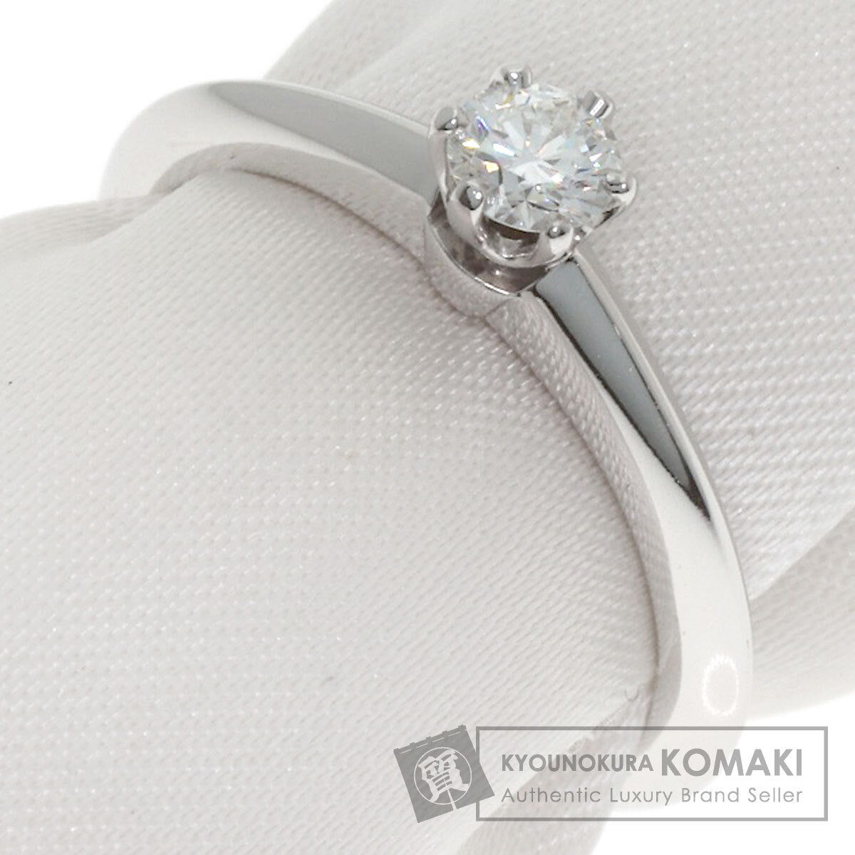 TIFFANY&Co. Solitaire Diamond Ring Platinum PT950 Ladies [Used]