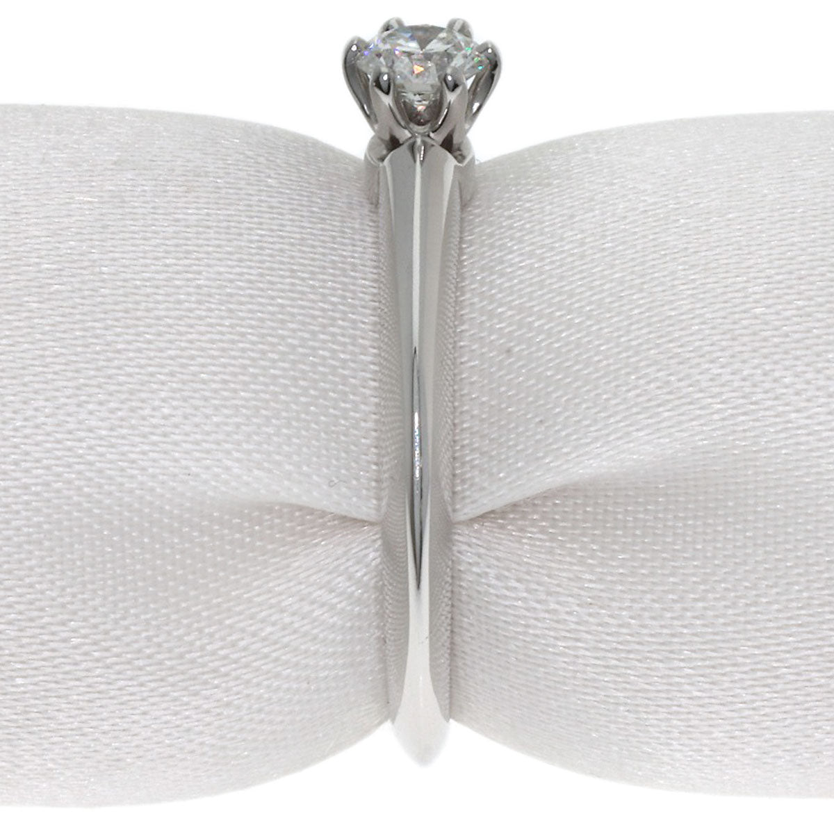 TIFFANY&Co. Solitaire Diamond Ring Platinum PT950 Ladies [Used]