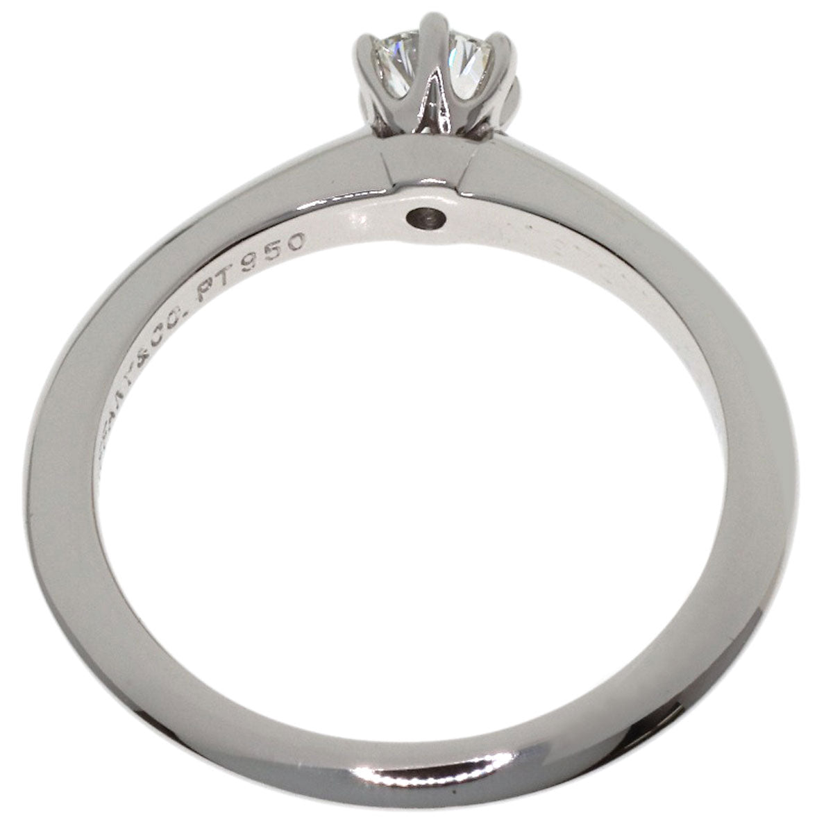 TIFFANY&Co. Solitaire Diamond Ring Platinum PT950 Ladies [Used]