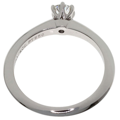 TIFFANY&Co. Solitaire Diamond Ring Platinum PT950 Ladies [Used]