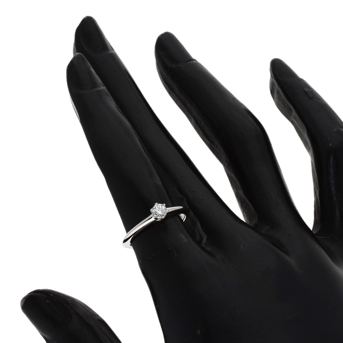 TIFFANY&Co. Solitaire Diamond Ring Platinum PT950 Ladies [Used]