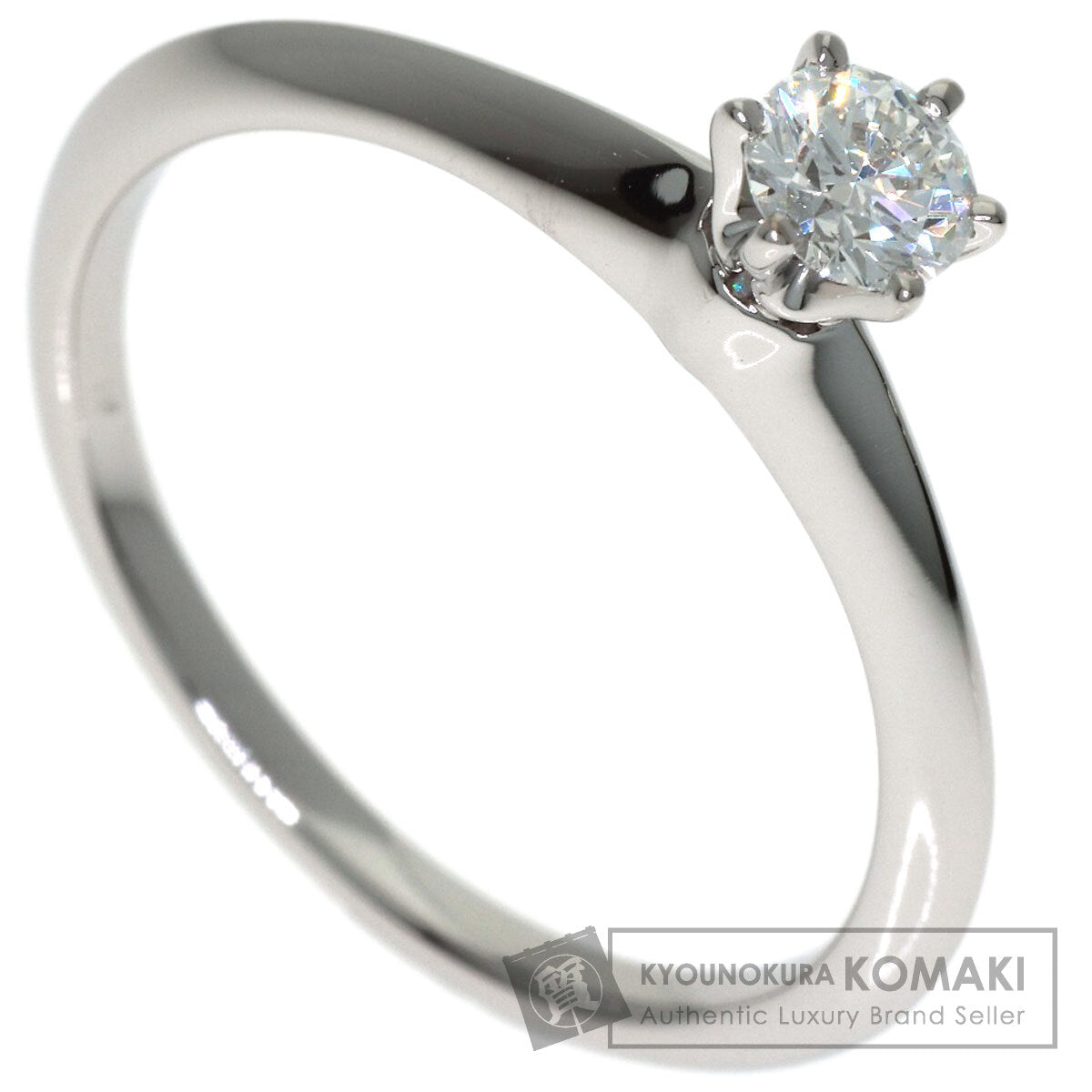 TIFFANY&Co. Solitaire Diamond Ring Platinum PT950 Ladies [Used]