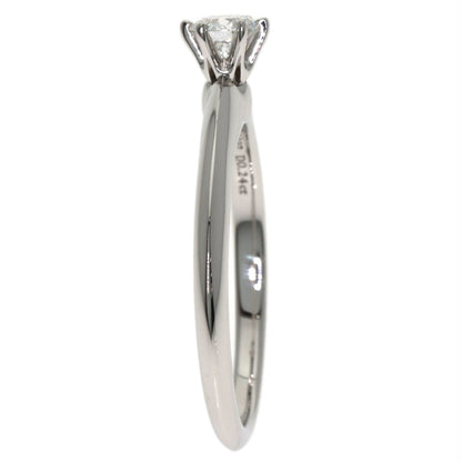 TIFFANY&Co. Solitaire Diamond Ring Platinum PT950 Ladies [Used]