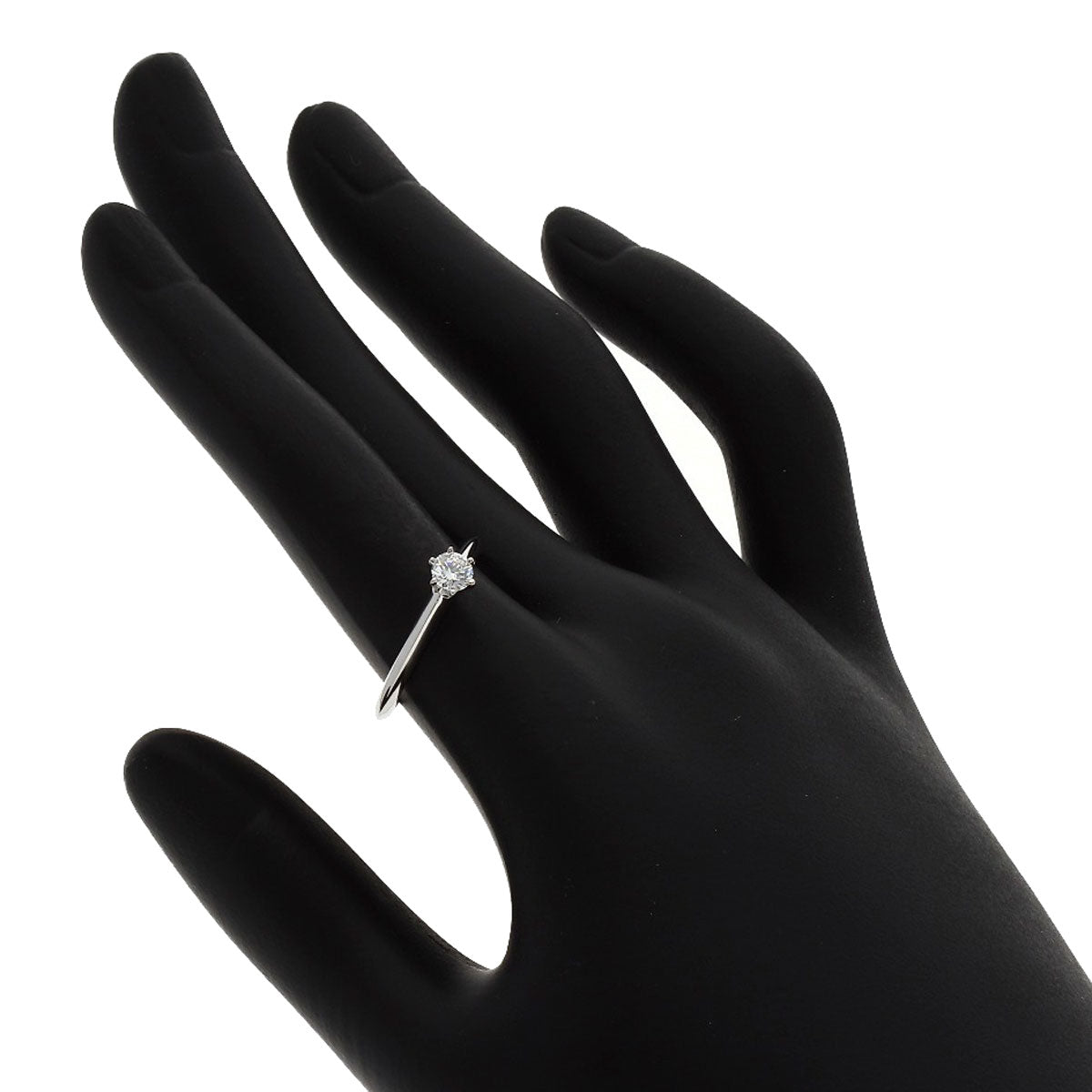 TIFFANY&Co. Solitaire Diamond Ring Platinum PT950 Ladies [Used]