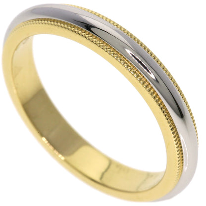 TIFFANY&Co. Milgrain Ring K18 Yellow Gold PT950Ladies [Used]