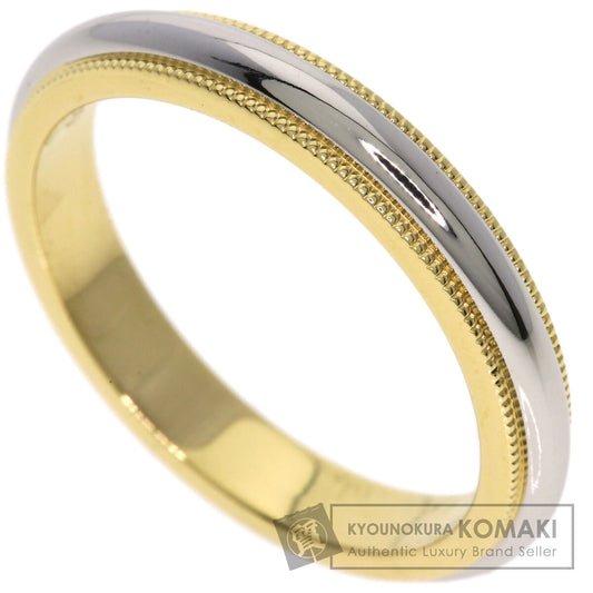 TIFFANY&Co. Milgrain Ring K18 Yellow Gold PT950Ladies [Used]