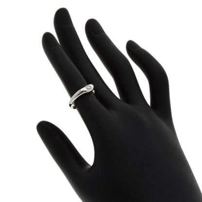 TIFFANY&Co. Curved Band 1P Diamond Ring Platinum PT950 Ladies [Used]
