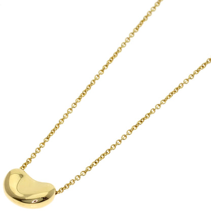 TIFFANY&Co. Bean Necklace K18 Yellow Gold Ladies [Used]