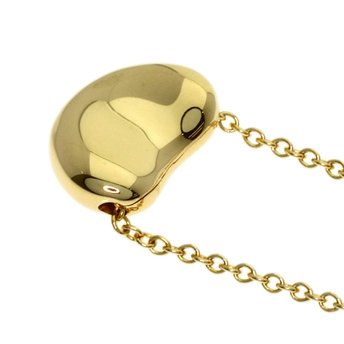 TIFFANY&Co. Bean Necklace K18 Yellow Gold Ladies [Used]