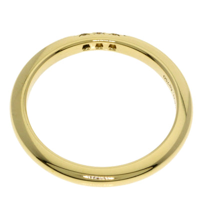 TIFFANY&Co. Forever Band 3P Diamond Ring K18 Yellow Gold Ladies [Used]