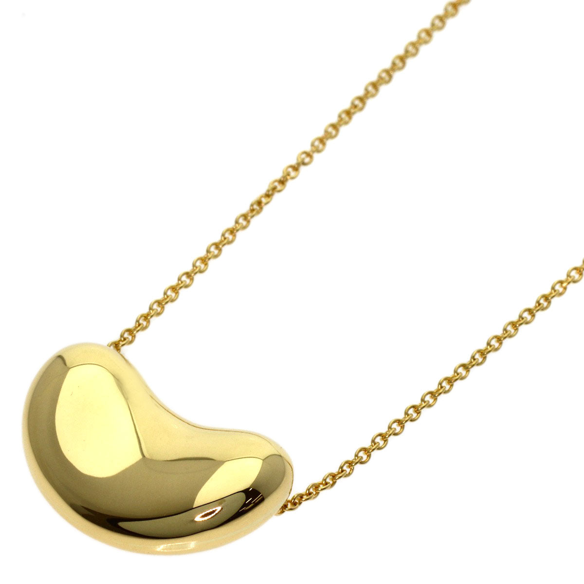 TIFFANY&Co. Bean Necklace K18 Yellow Gold Ladies [Used]