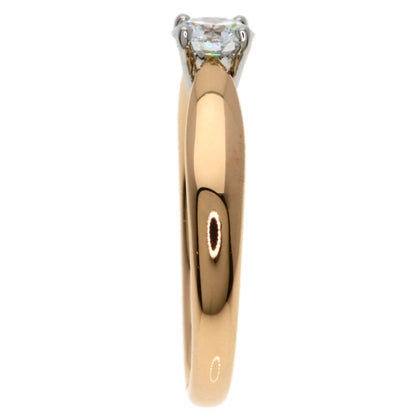 TIFFANY&Co. Harmony Solitaire Diamond F-VVS2-EX Ring K18 Pink Gold PT950Ladies [Used]