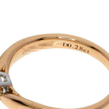 TIFFANY&Co. Harmony Solitaire Diamond F-VVS2-EX Ring K18 Pink Gold PT950Ladies [Used]